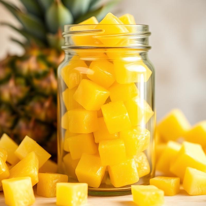 Manisan kolang kaling rasa Nanas
